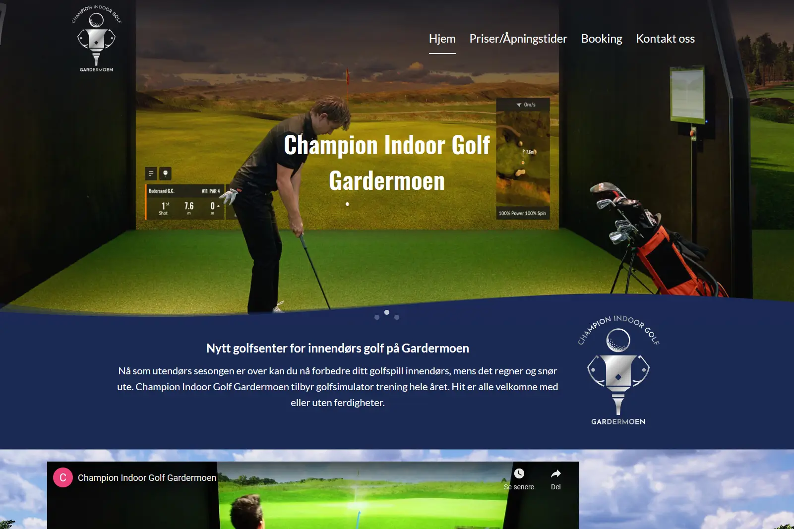 Champion Indoor Golf web