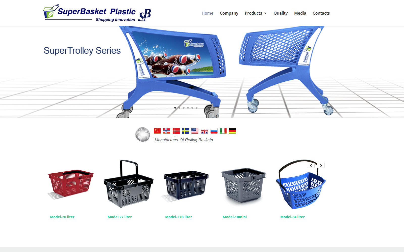 Superbasket WordPress webside
